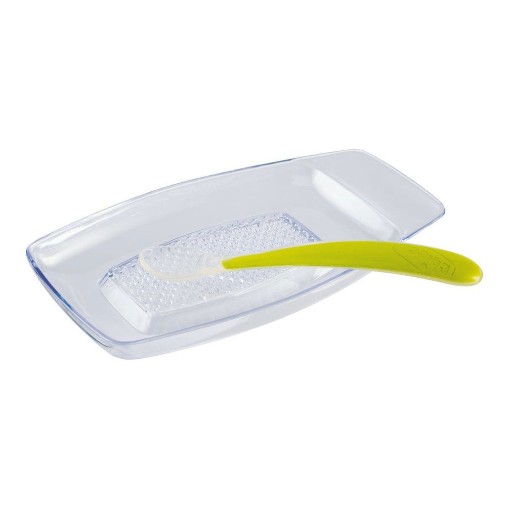 Grattuggia e cucchiaio in silicone CHICCO