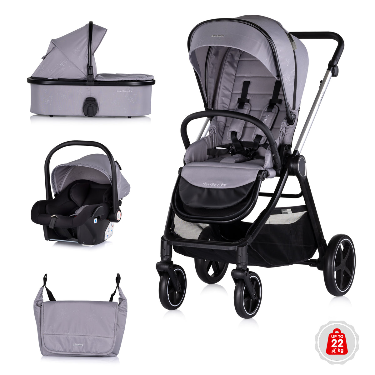 TRIO MARBELLA GRIGIO -CHIPOLINO