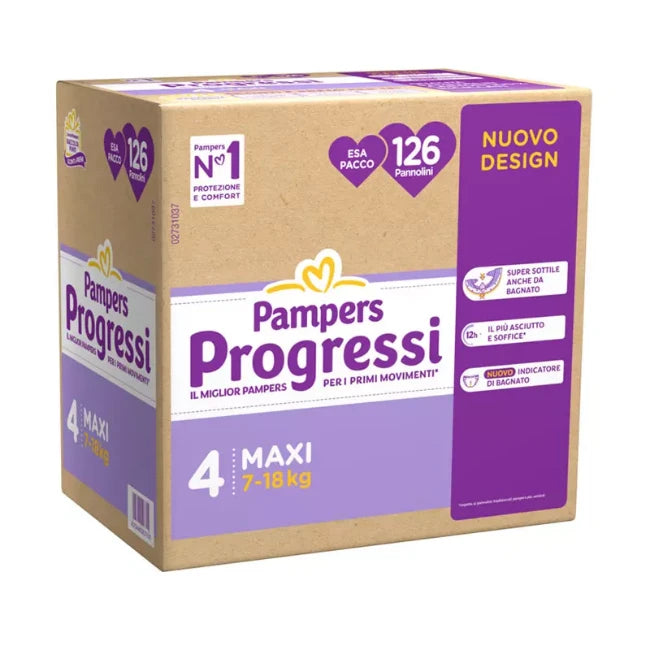 Pampers progressi esa pacco 2-3-4-5-6