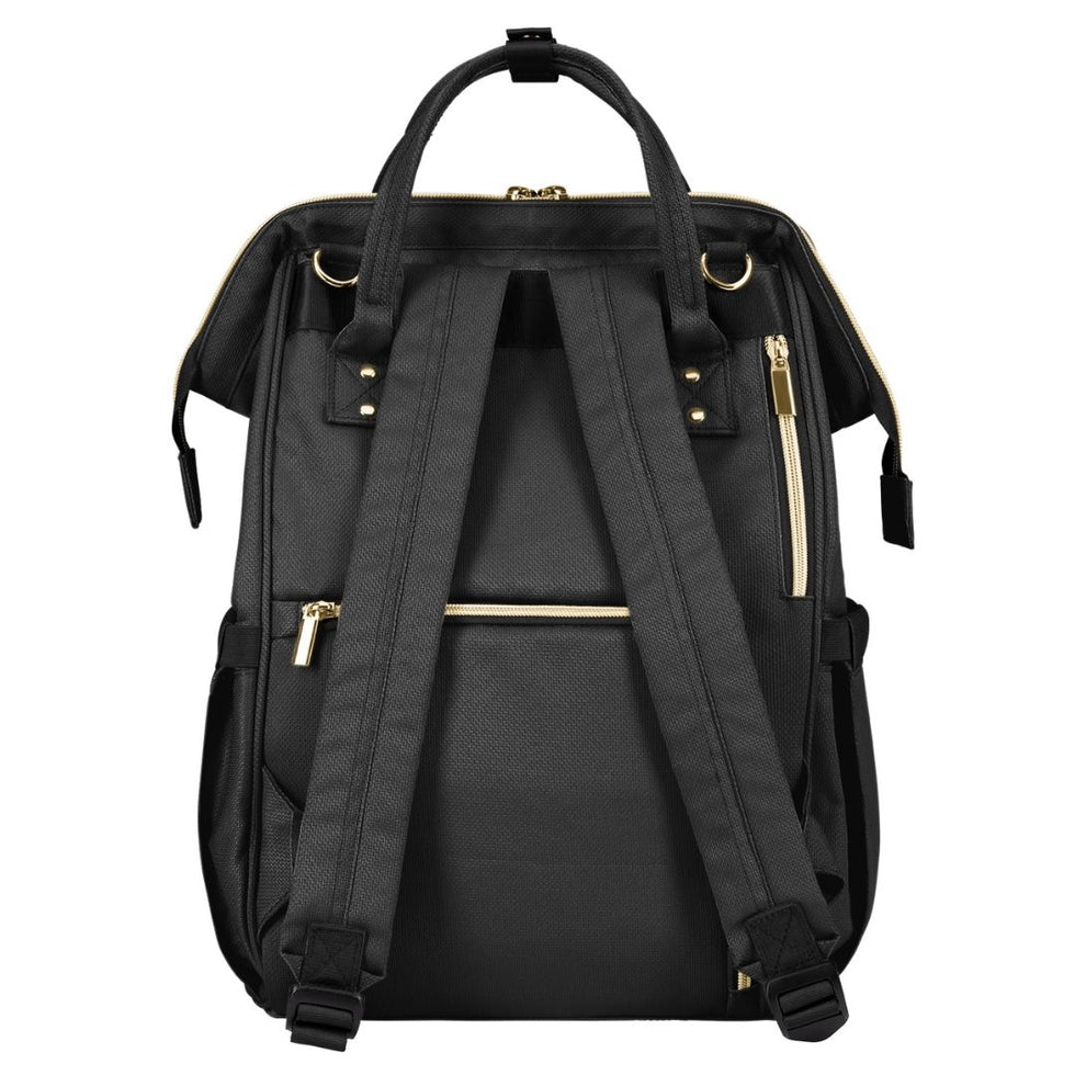 KikkaBoo® Zaino fasciatoio Black & Gold 2025