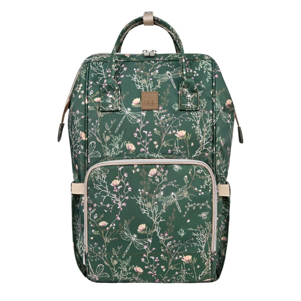 KikkaBoo® Zaino fasciatoio Siena Luxe Secret Garden Deep Green