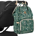 KikkaBoo® Zaino fasciatoio Siena Luxe Secret Garden Deep Green