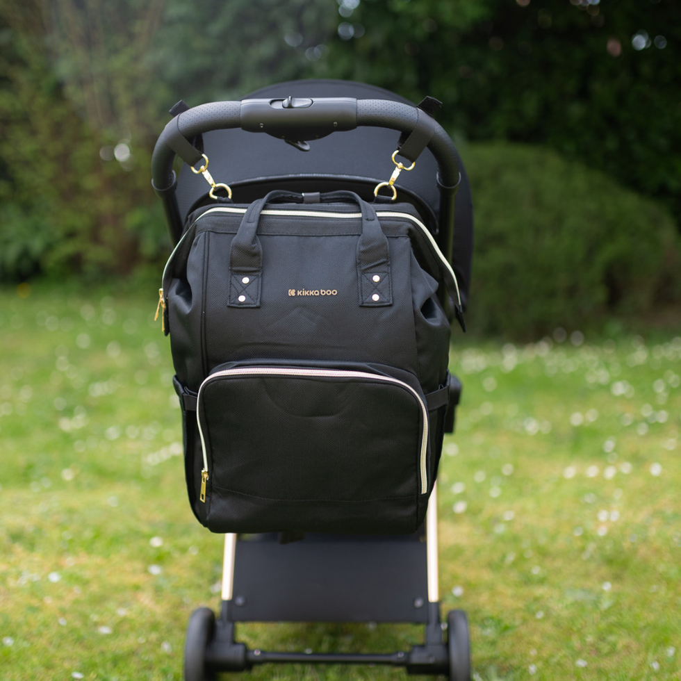 KikkaBoo® Zaino fasciatoio Black & Gold 2025
