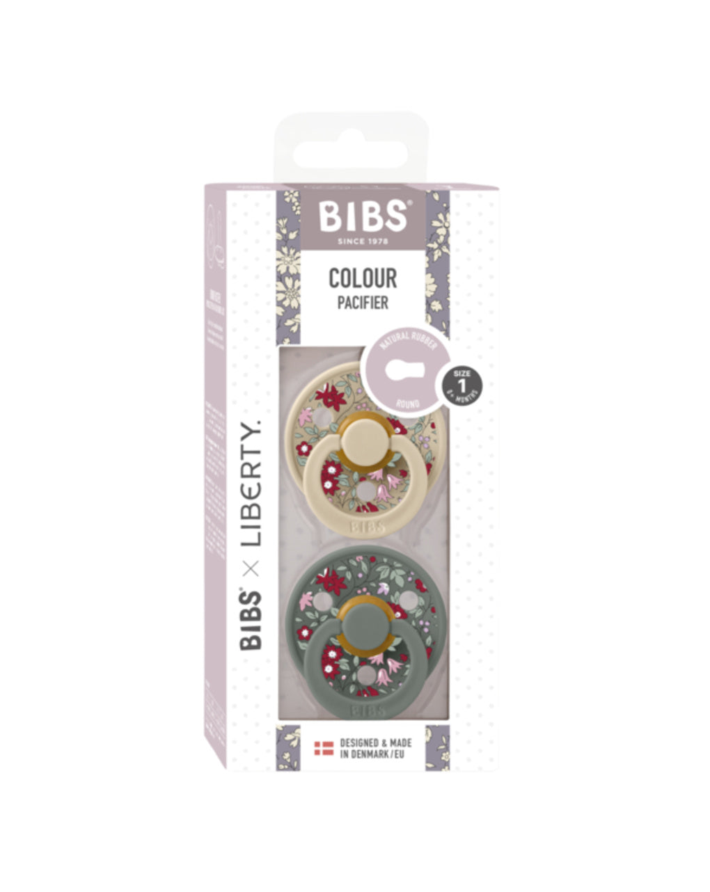 BIBS x LIBERTY Colour Ciucci Confezione da 2 Eloise - Sage Mix 6+