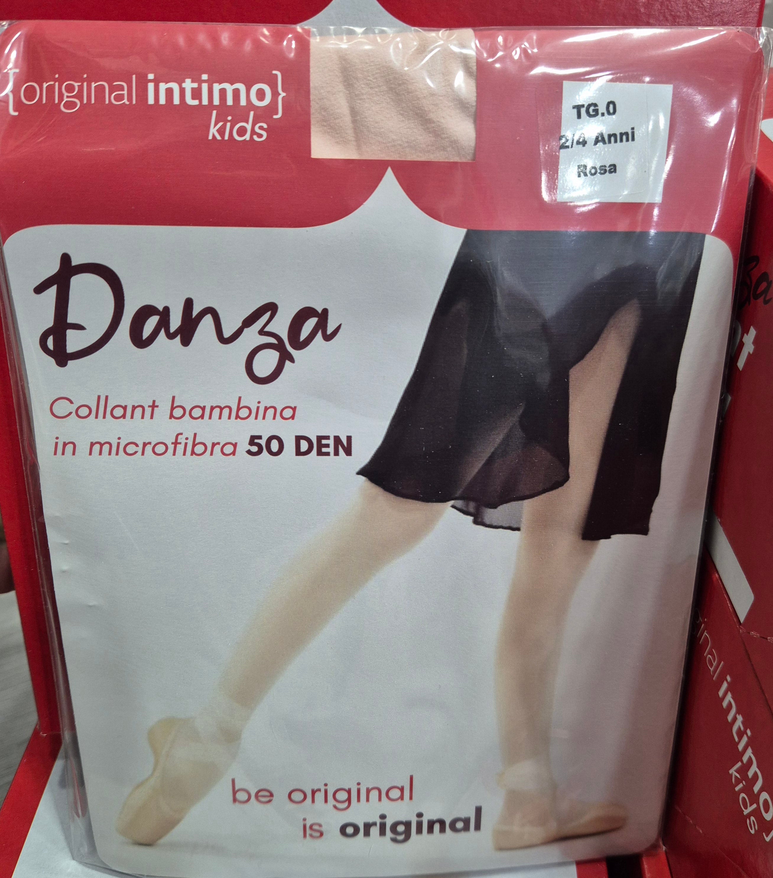 Collant danza in microfibra 50 DEN ROSA