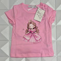 T-shirt in jersey di cotone stampato