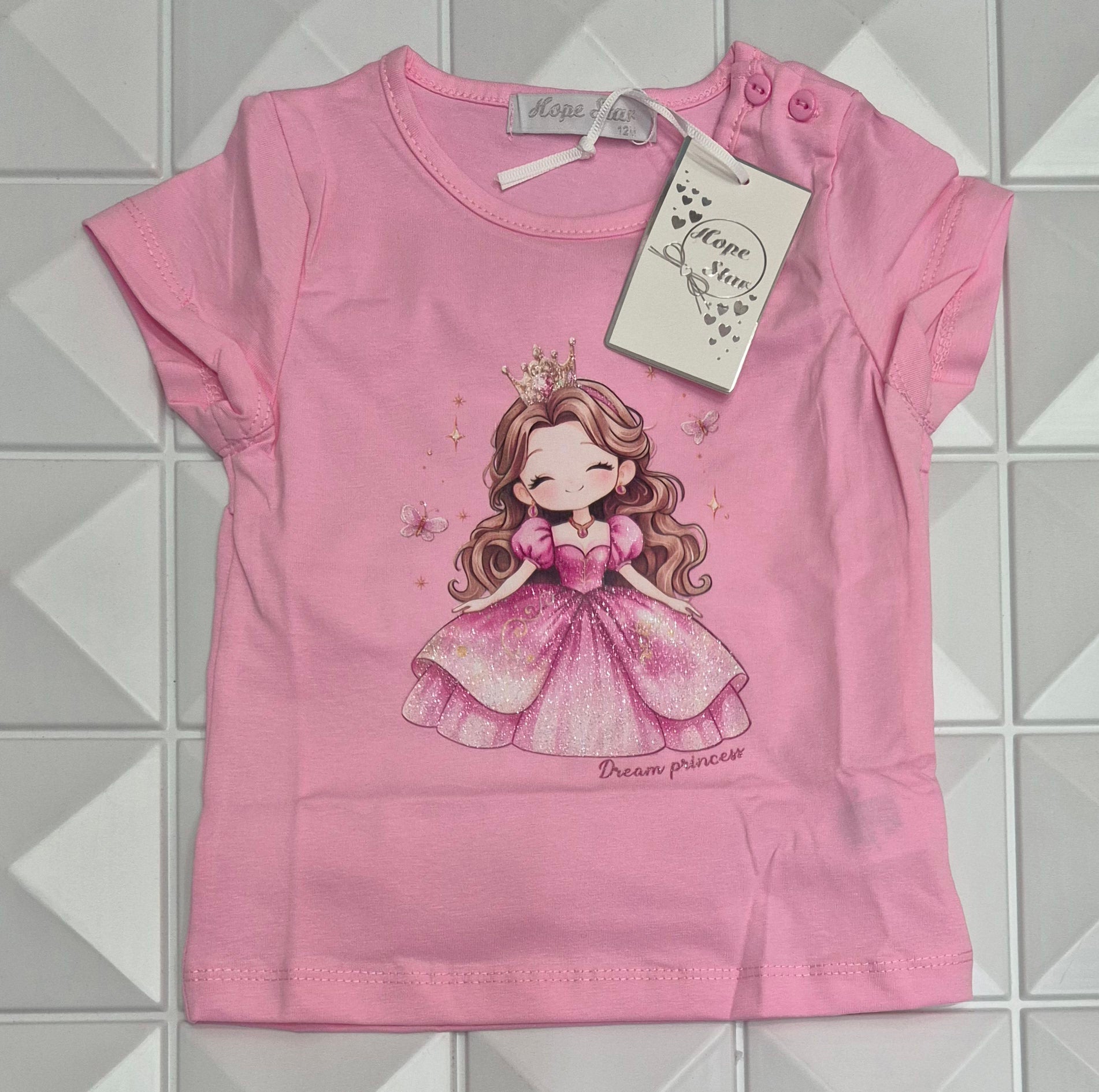 T-shirt in jersey di cotone stampato