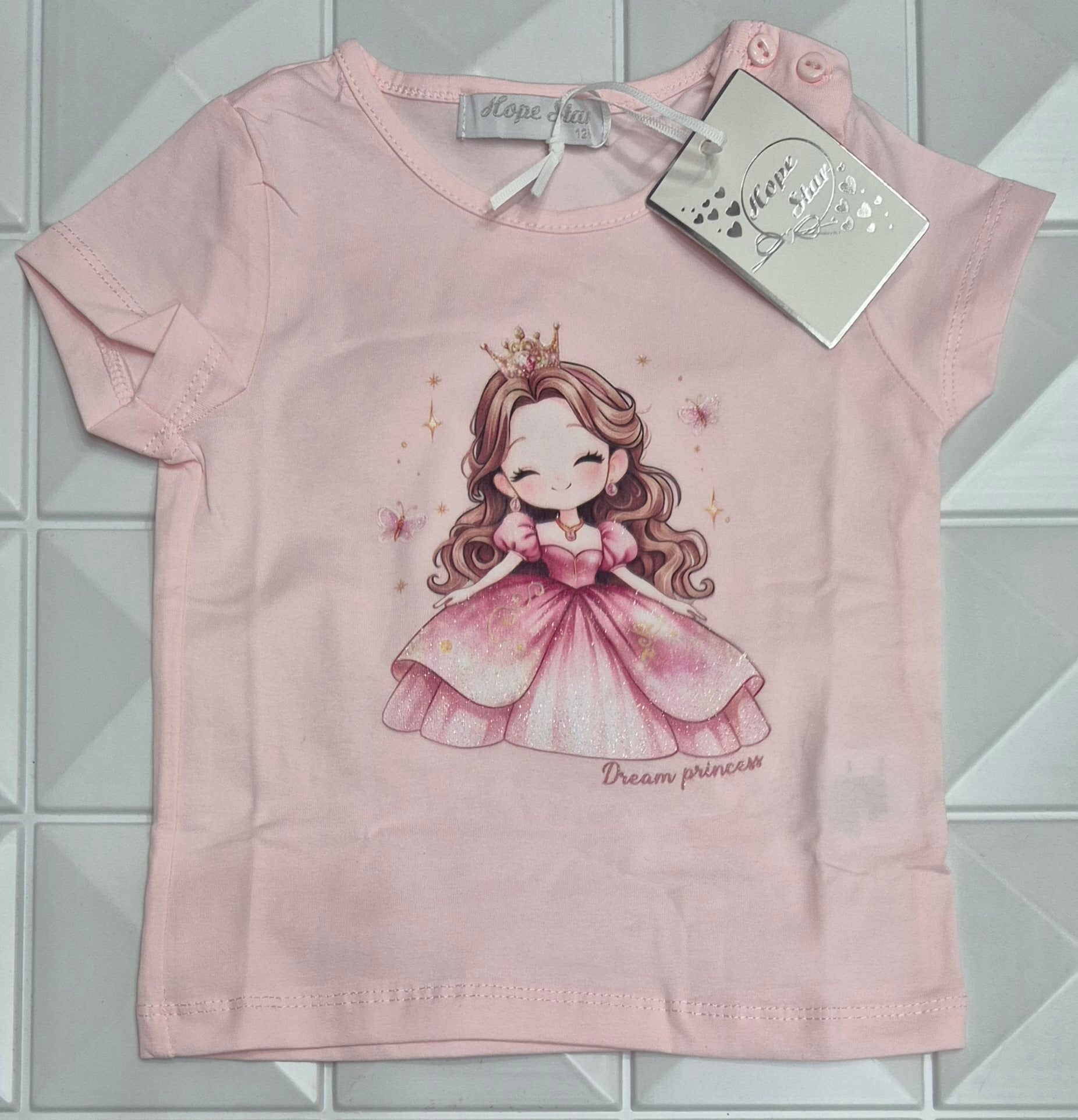 T-shirt in jersey di cotone stampato
