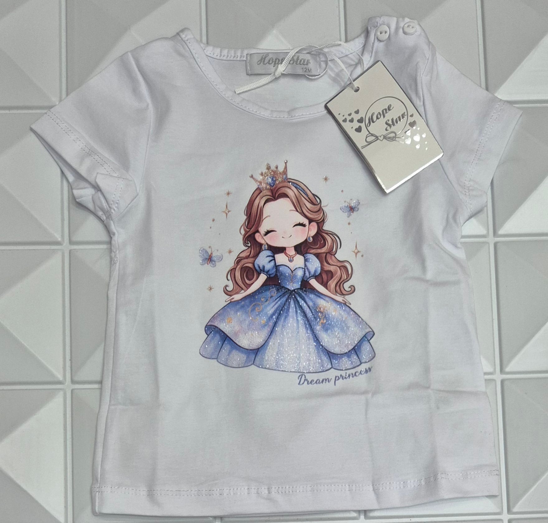 T-shirt in jersey di cotone stampato