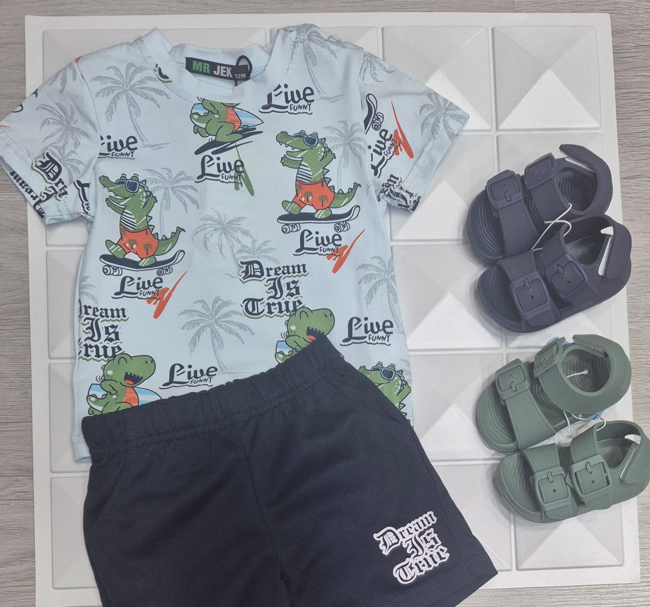 Completo neonato t-shirt e pantaloncino