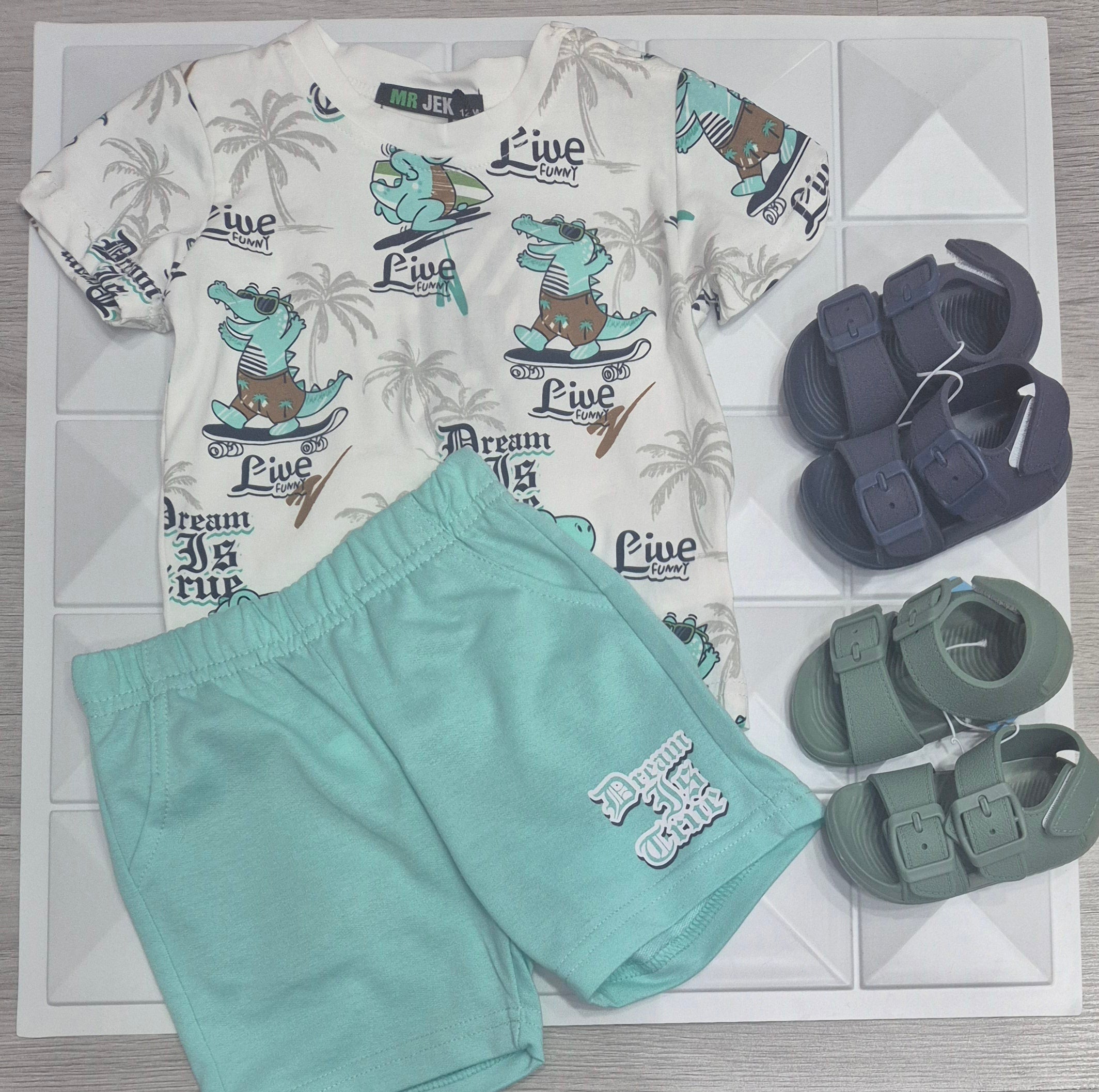 Completo neonato t-shirt e pantaloncino