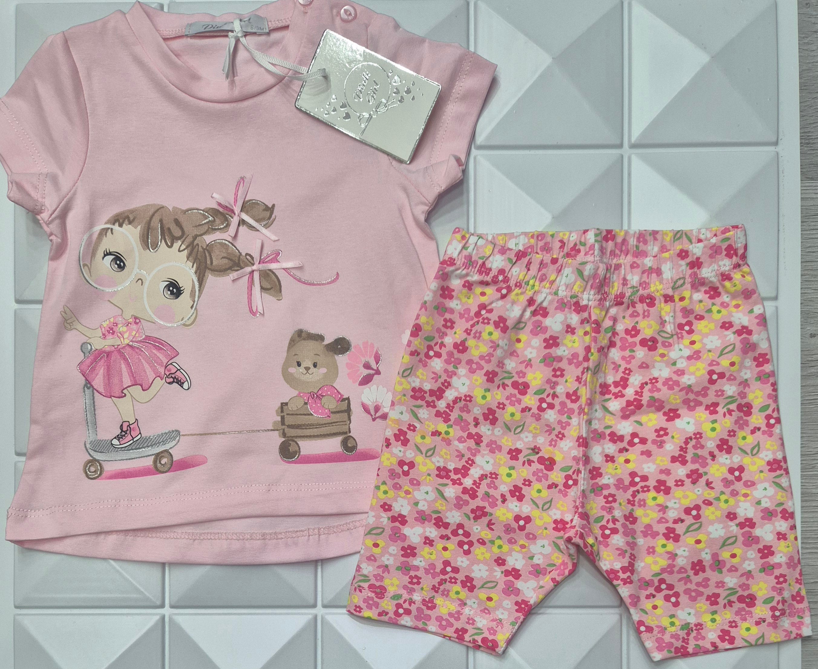 Completo bambina da 3 a 24 mesi