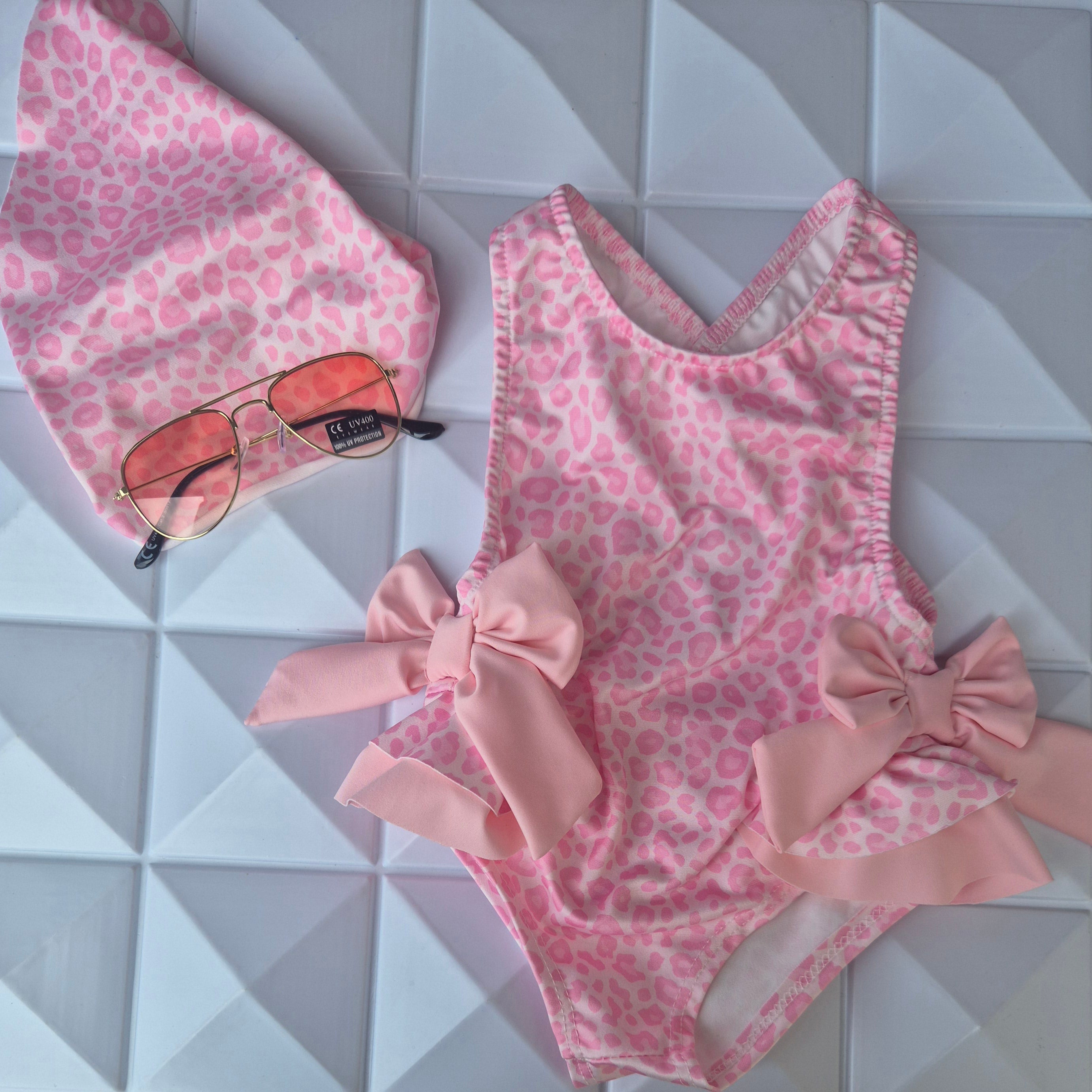 FIOCCO Costume bambina intero  + bandana