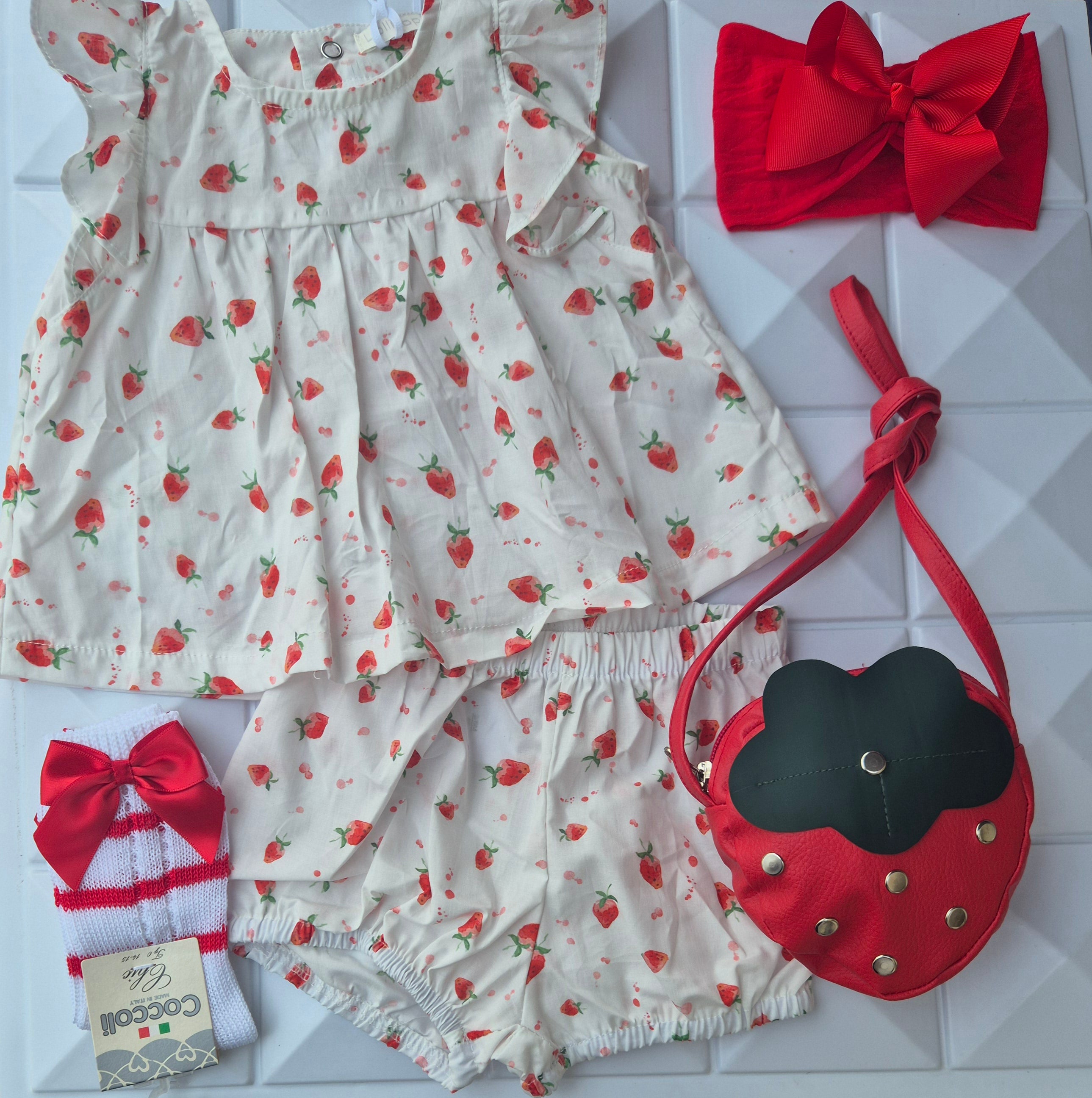 Completino neonata FRAGOLE