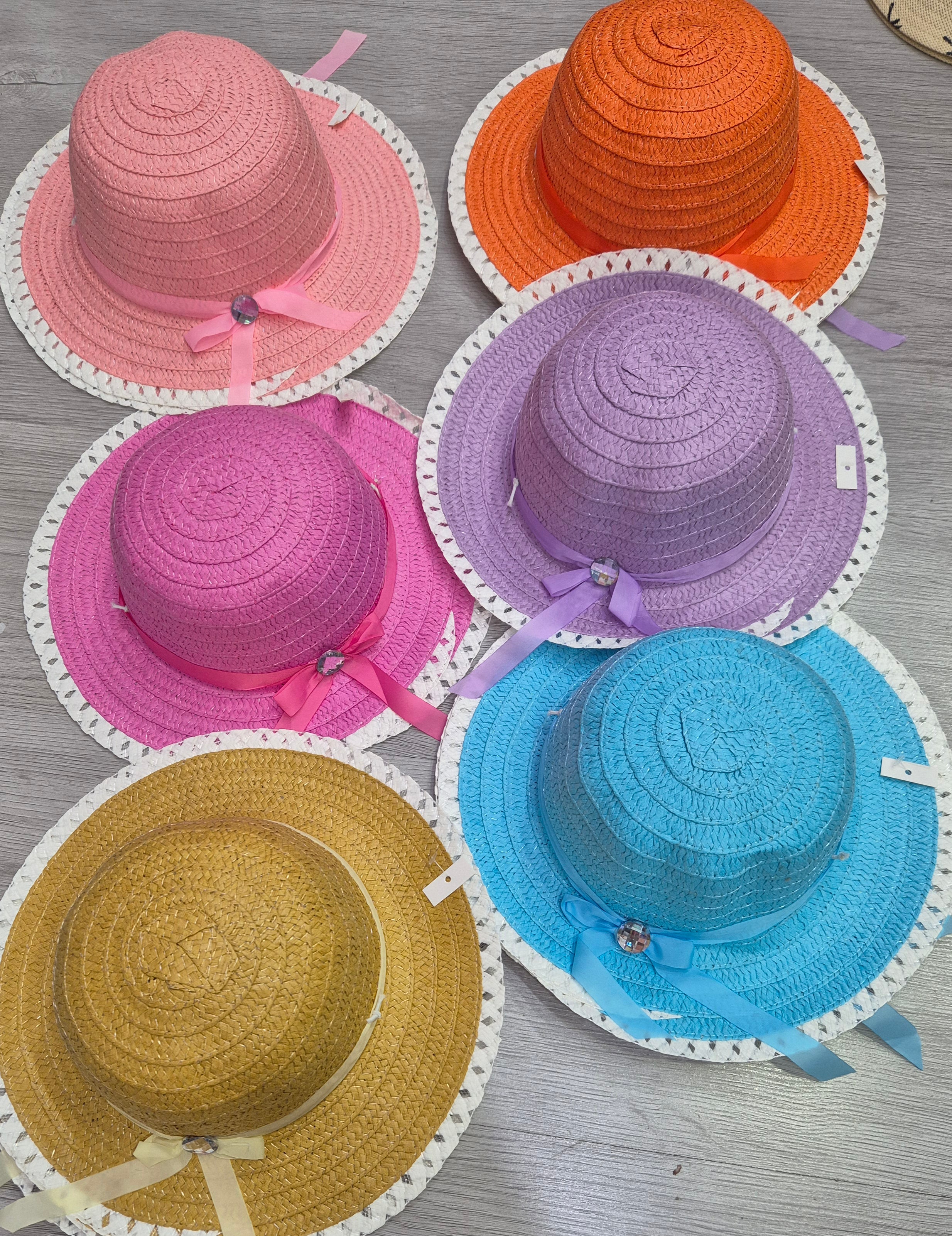 Cappello bambina in paglia