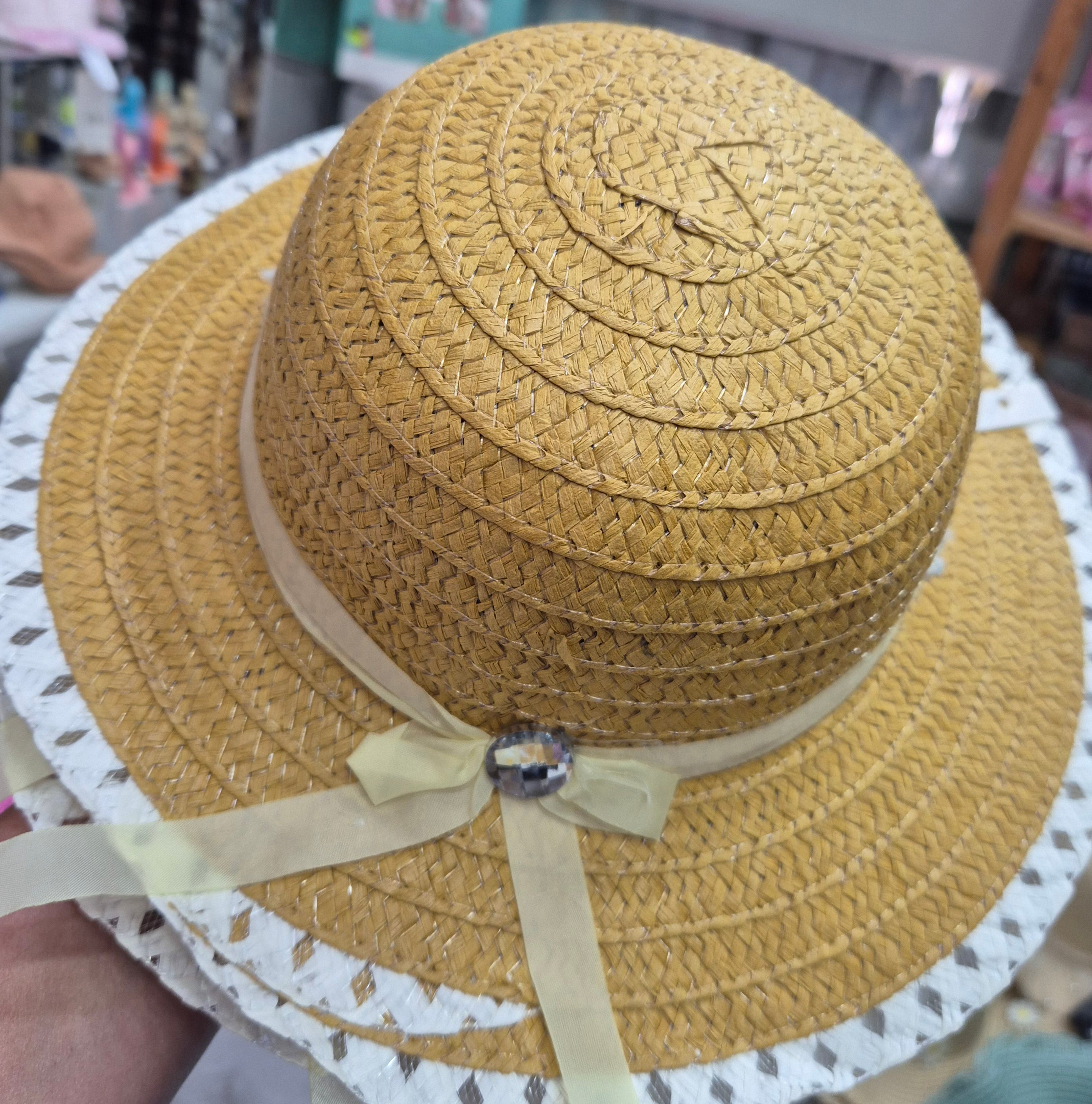 Cappello bambina in paglia