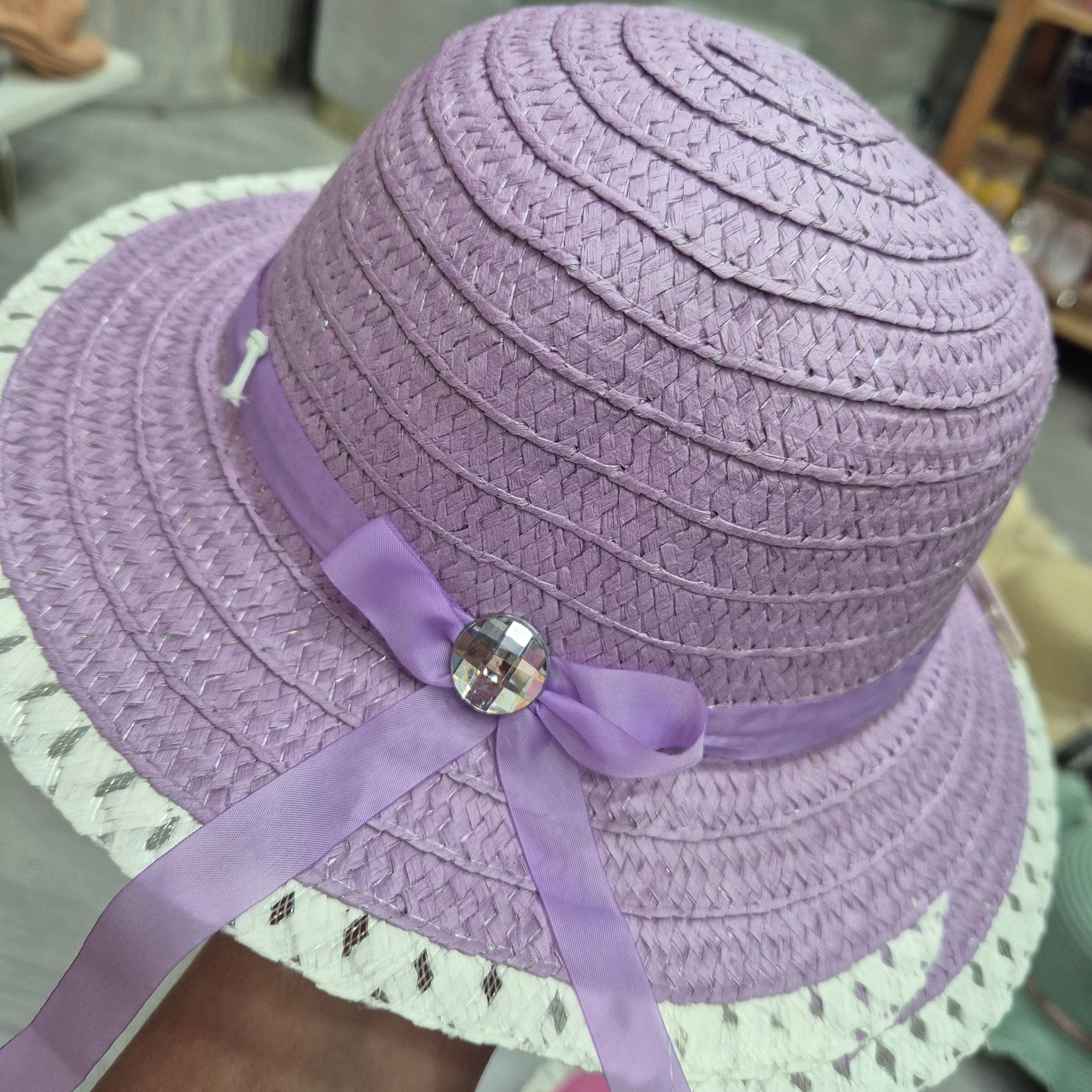 Cappello bambina in paglia