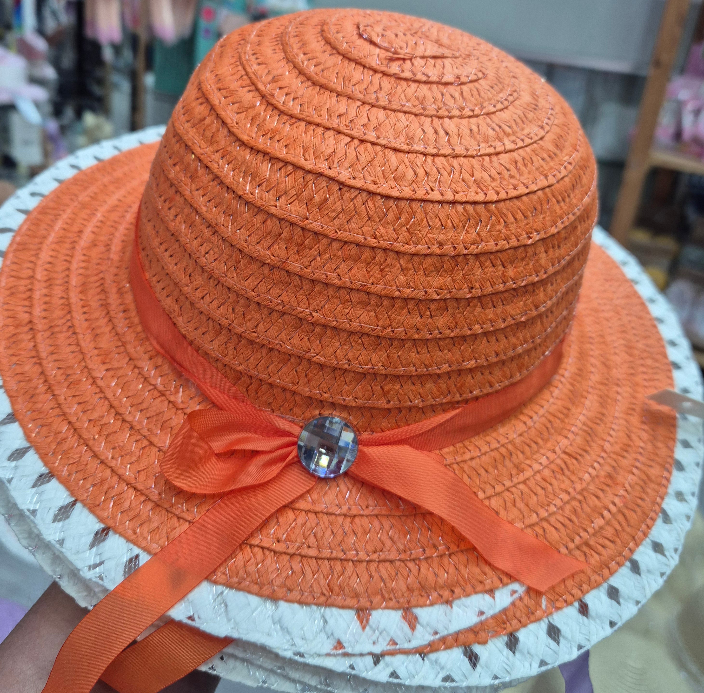 Cappello bambina in paglia