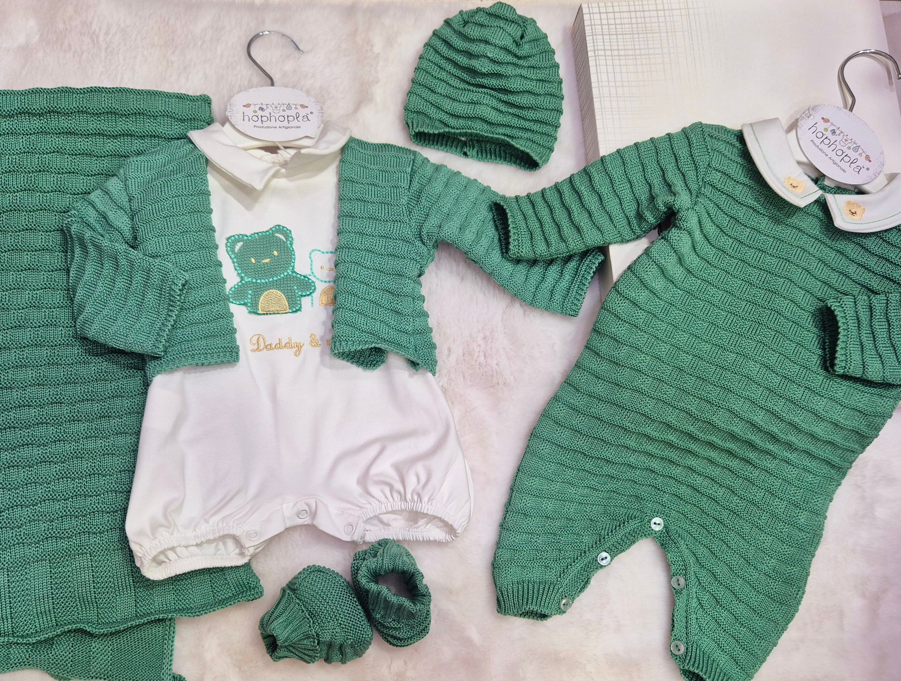 SET CORREDINO PRIMA NASCITA ESTIVO COTONE JERSEY