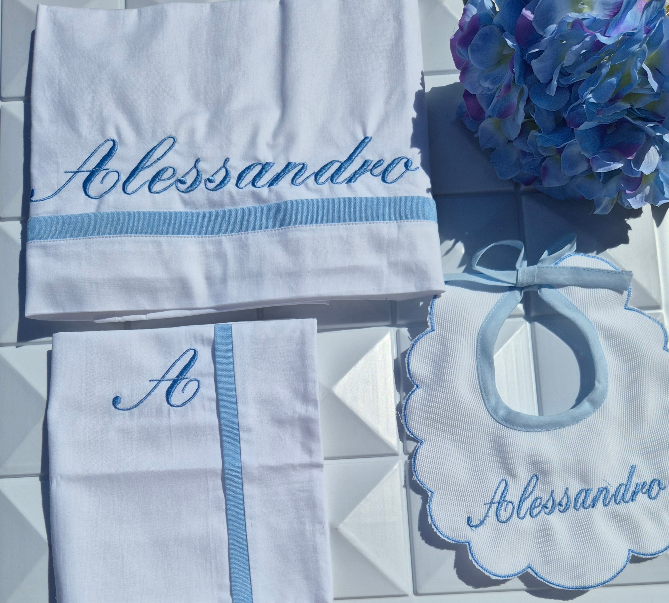 Lenzuola  PortaEnfant  Personalizzate   con   Ricamo