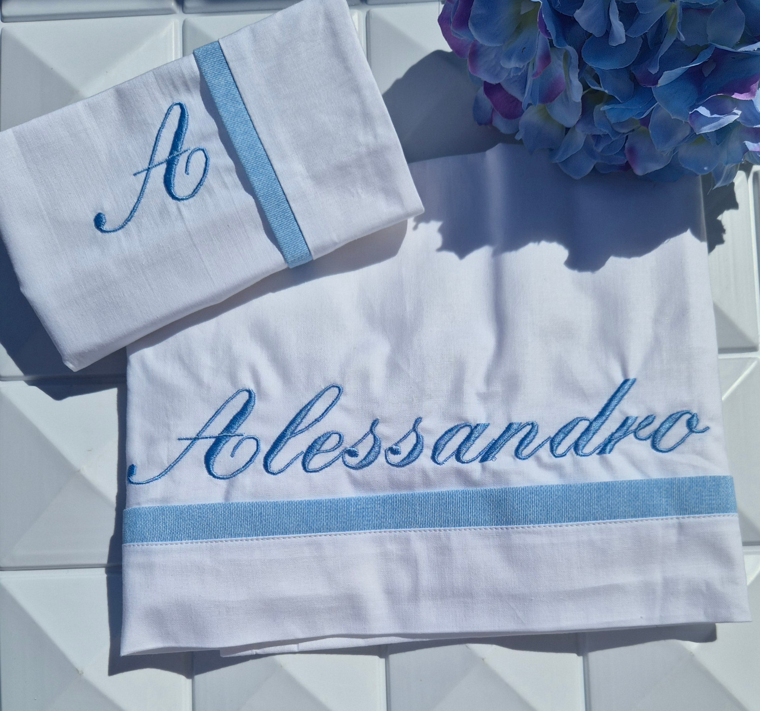 Lenzuola  PortaEnfant  Personalizzate   con   Ricamo