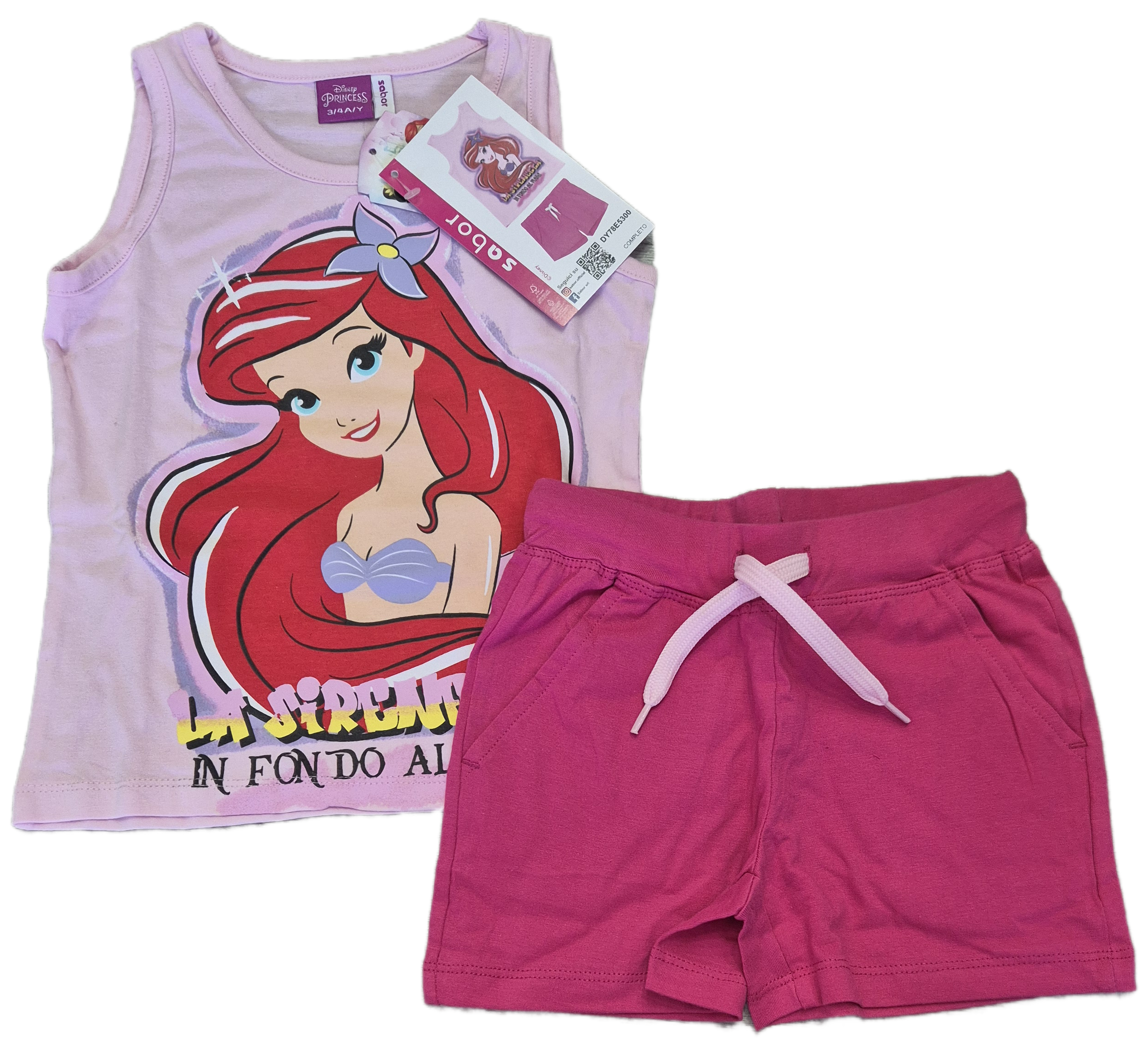 Completo estivo da bambina LA SIRENETTA Disney di  Sabor