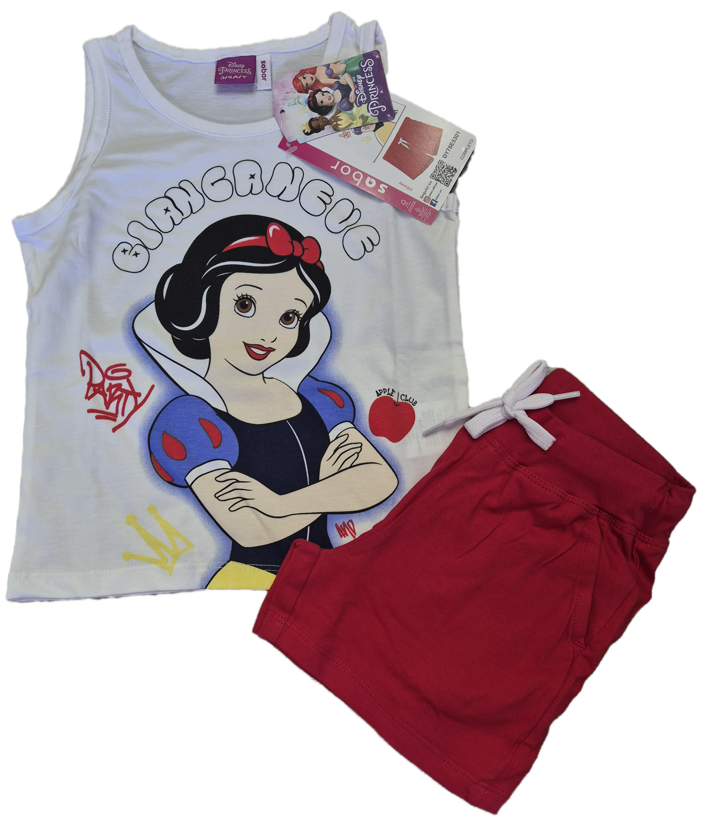 Completo estivo da bambina BIANCANEVE Disney di  Sabor