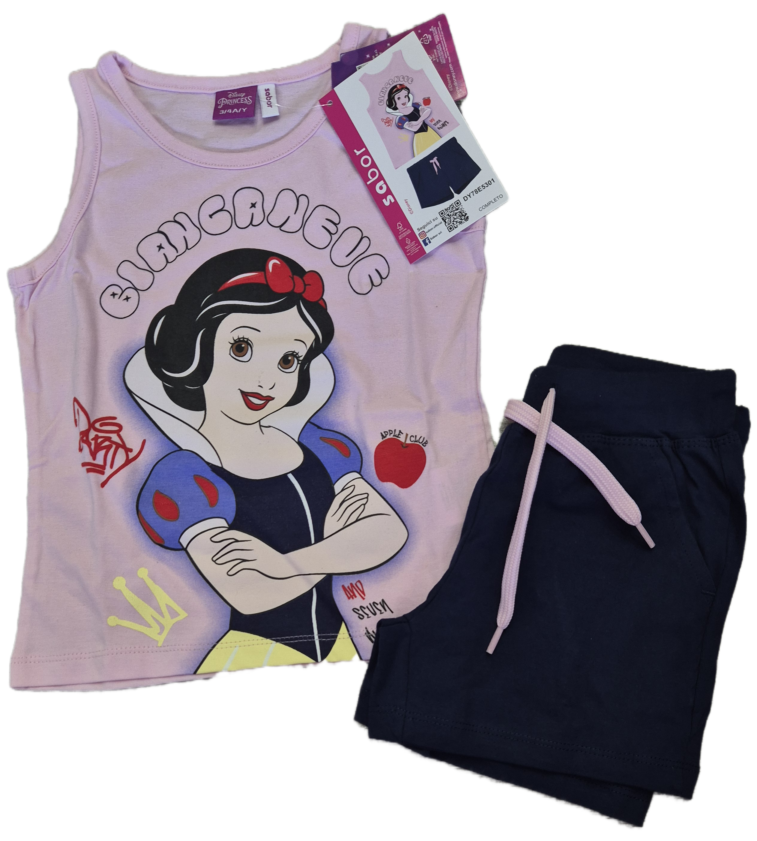 Completo estivo da bambina BIANCANEVE Disney di  Sabor