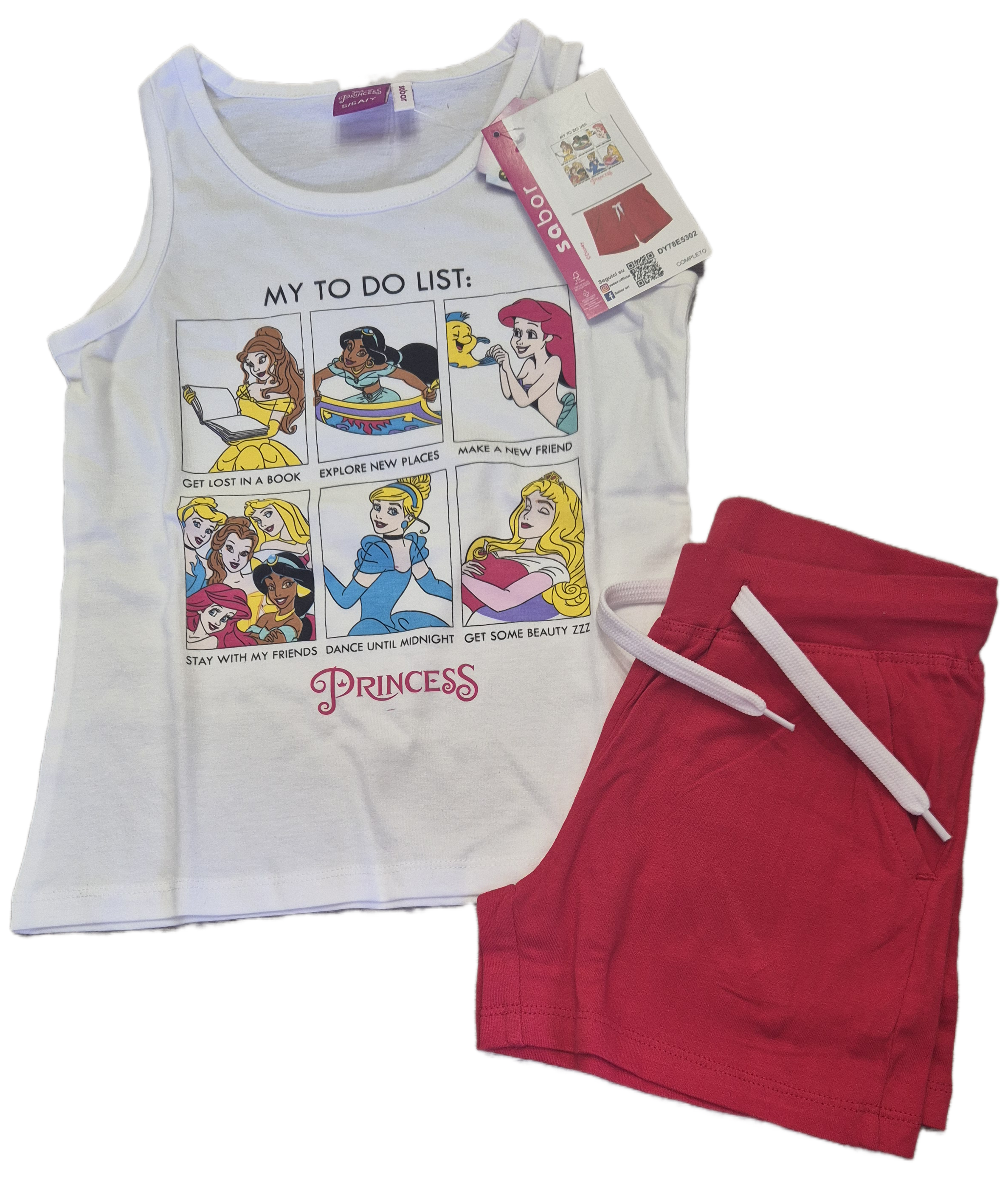 Completo estivo da bambina Principesse Disney di  Sabor