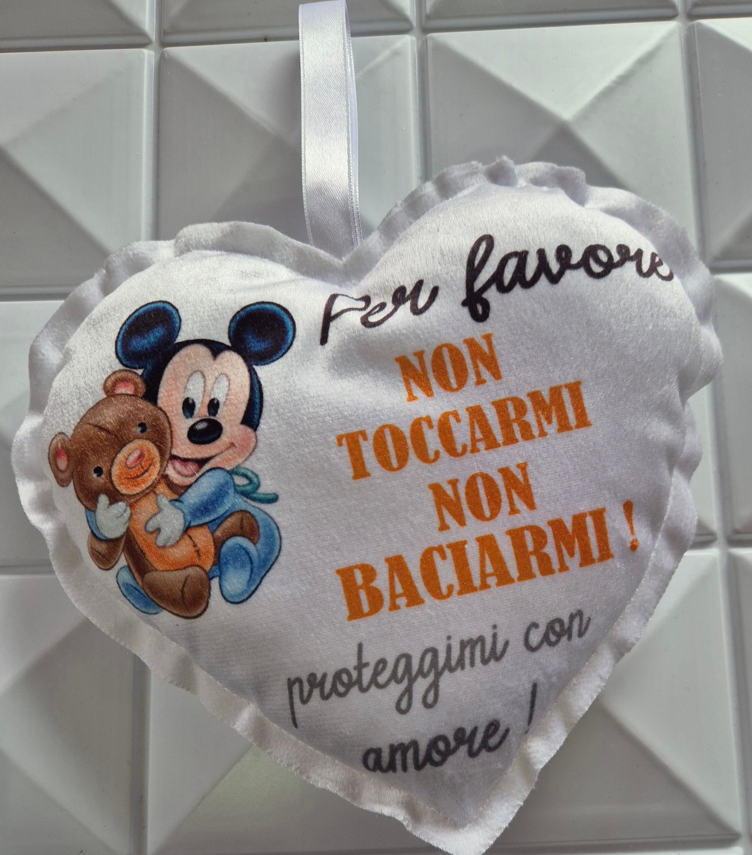 Cuoricino personalizzato PROTEGGIMI CON AMORE