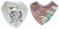 Confezione bipack bavaglino i Puffi™ in interlock per neonata