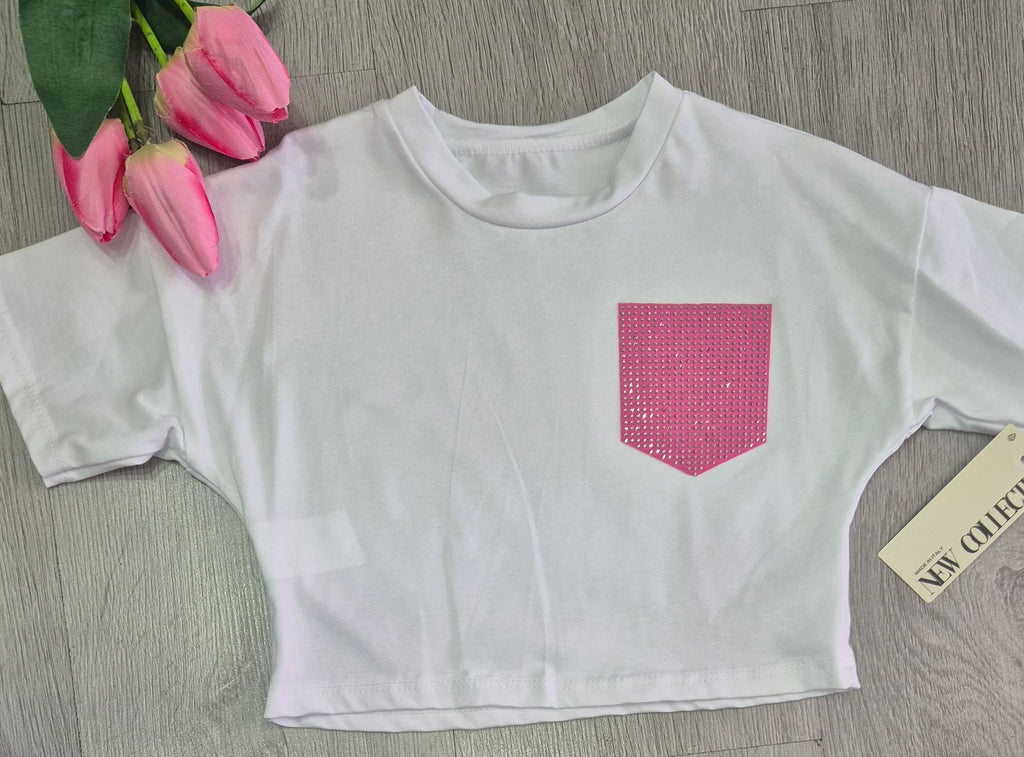 T-SHIRT CON TASCHINO