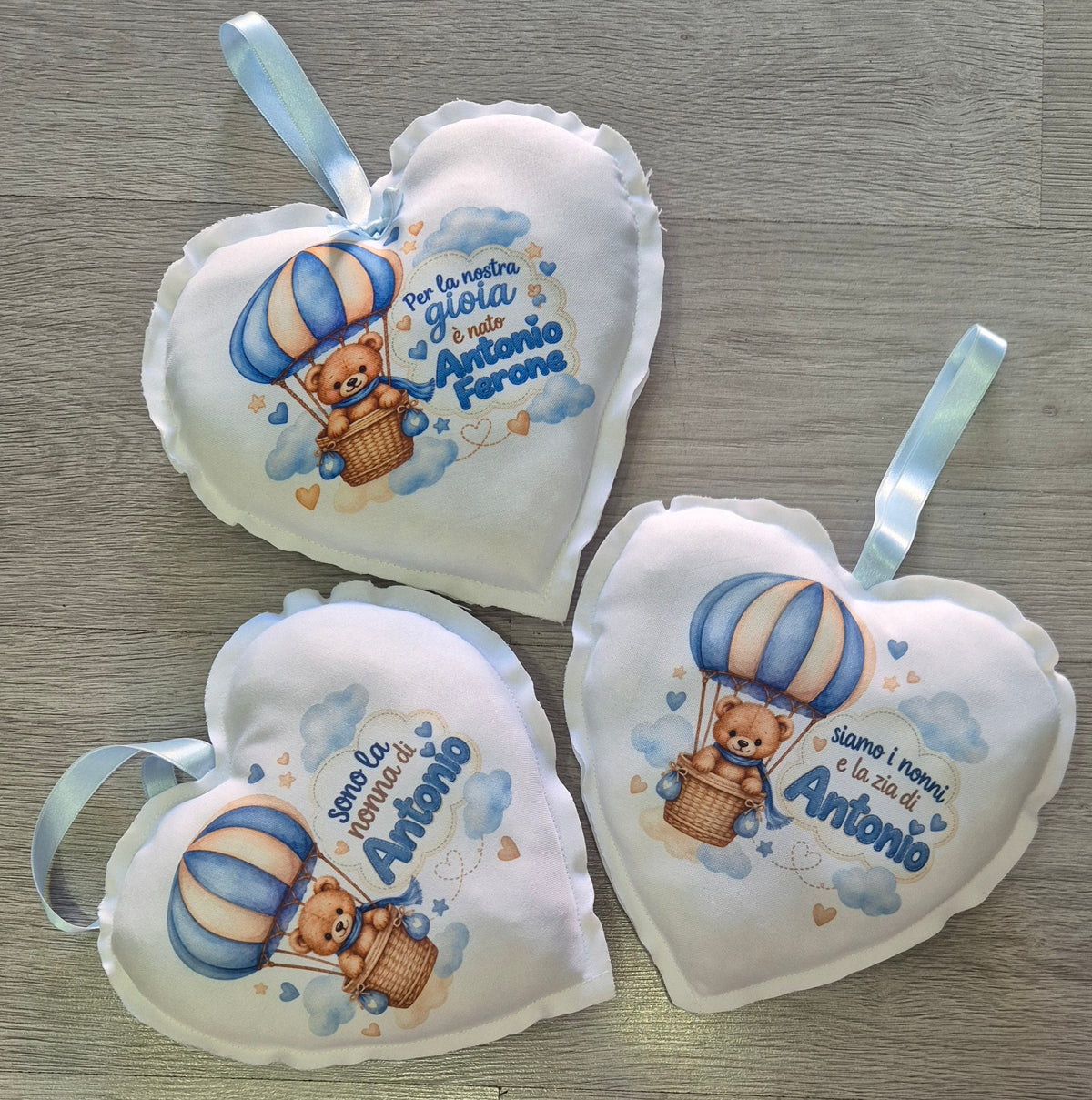 Coccardina a cuore  -PERSONALIZZATA