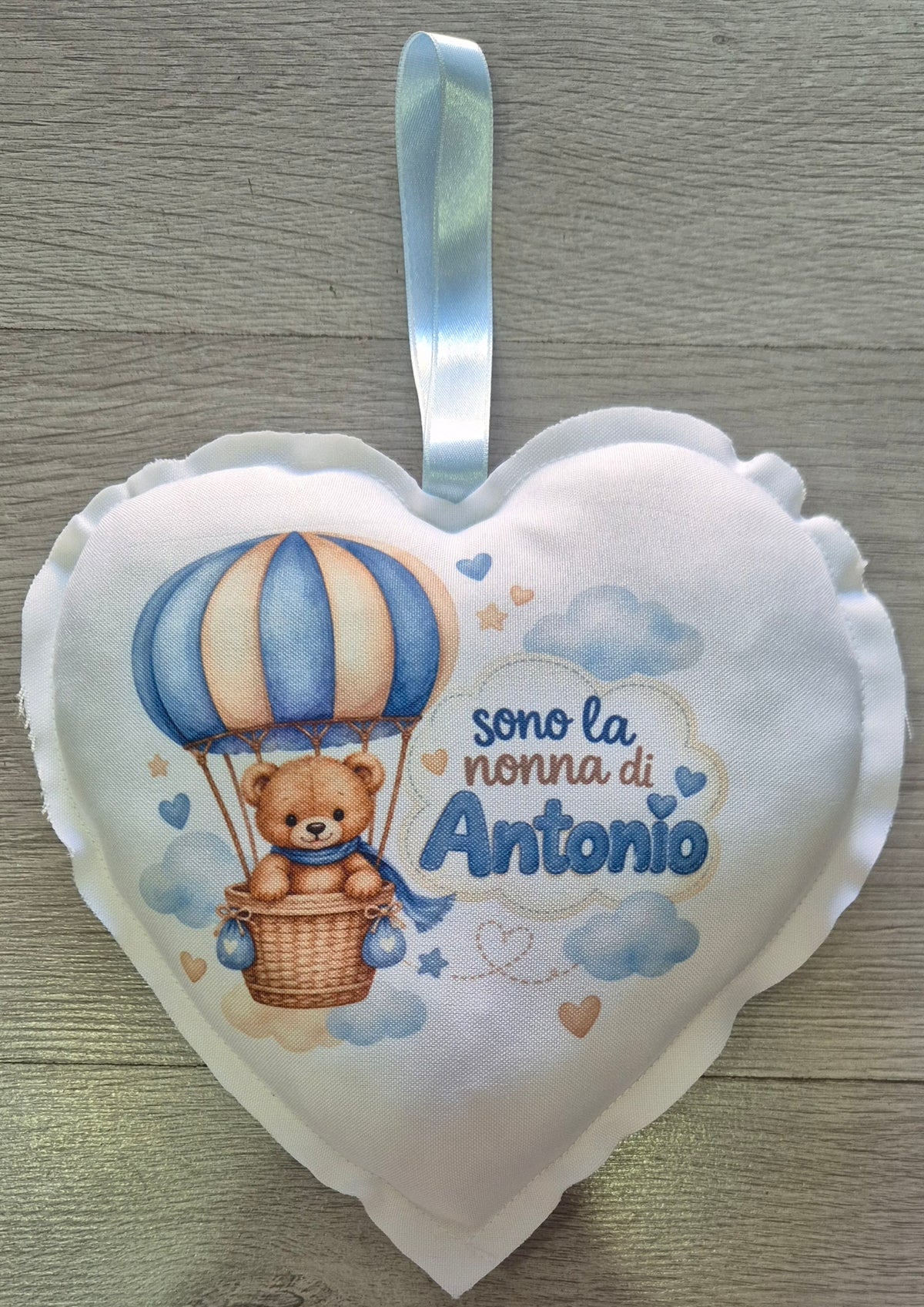 Coccardina a cuore  -PERSONALIZZATA