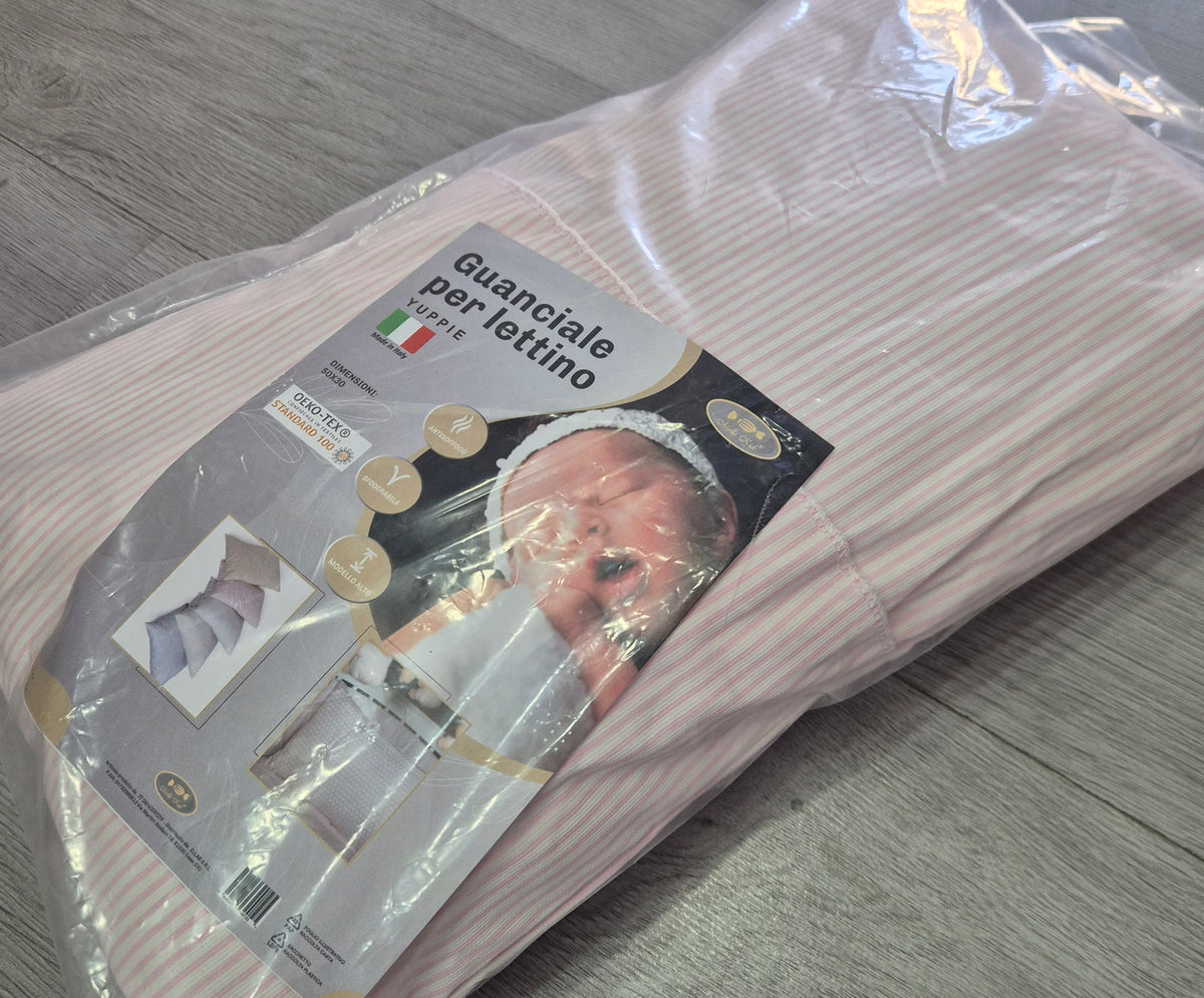 Mella Kids Cuscino per lettino Yuppie - Guanciale sfoderabile e antisoffoco - modello alto
