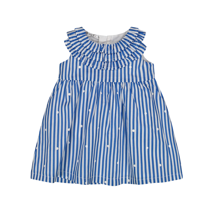 🌞SUMMER SALE Abito da bambina in mussola 100 % cotone a pois