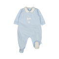 Tutina con piede colletto camicia neonato