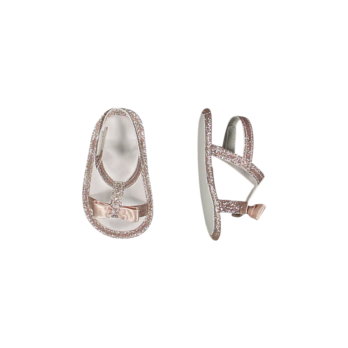 Sandali glitter neonata