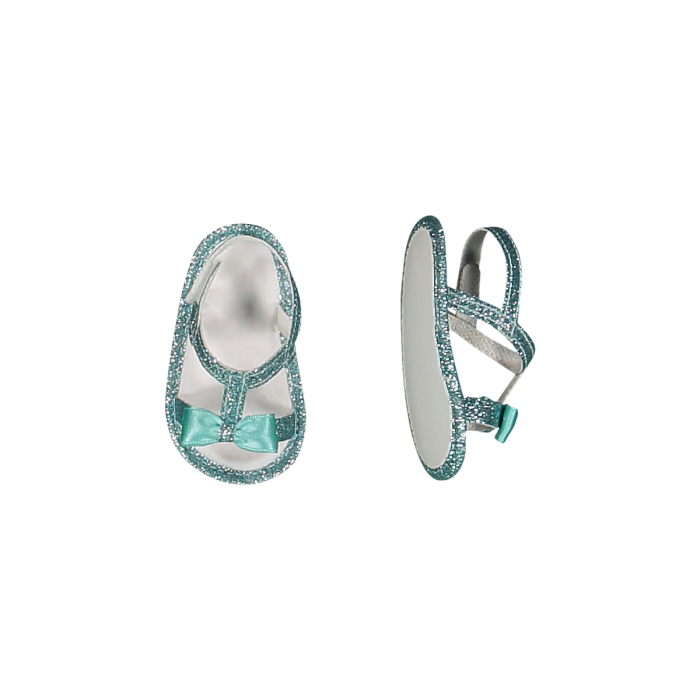Sandali glitter neonata