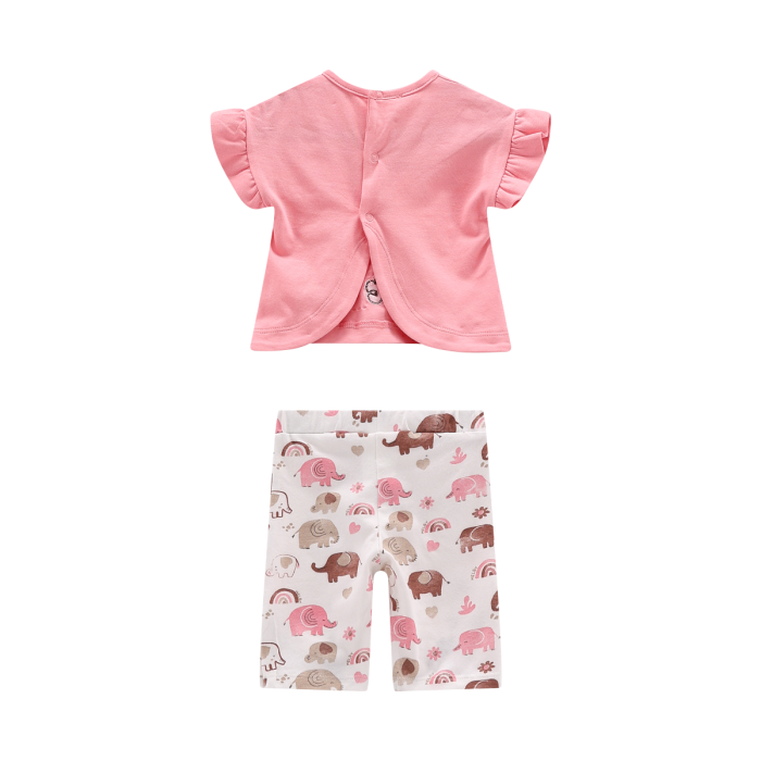 Completo in jersey stretch per neonata