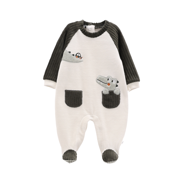 Tutina In Ciniglia Con Coccodrillo Milk-foresta