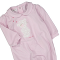 Tutina con piede in jersey stretch da neonata