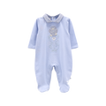 Tutina con piede in jersey stretch da neonato