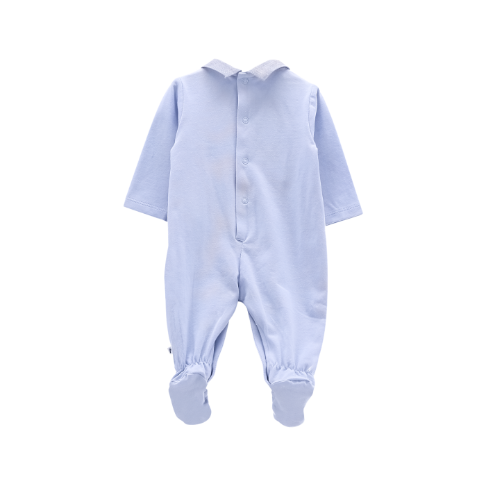 Tutina con piede in jersey stretch da neonato