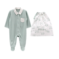 Tutina con piede in bamboo per neonato