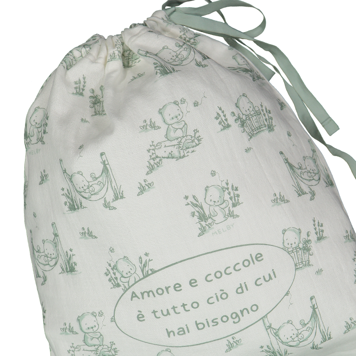 Tutina con piede in bamboo per neonato
