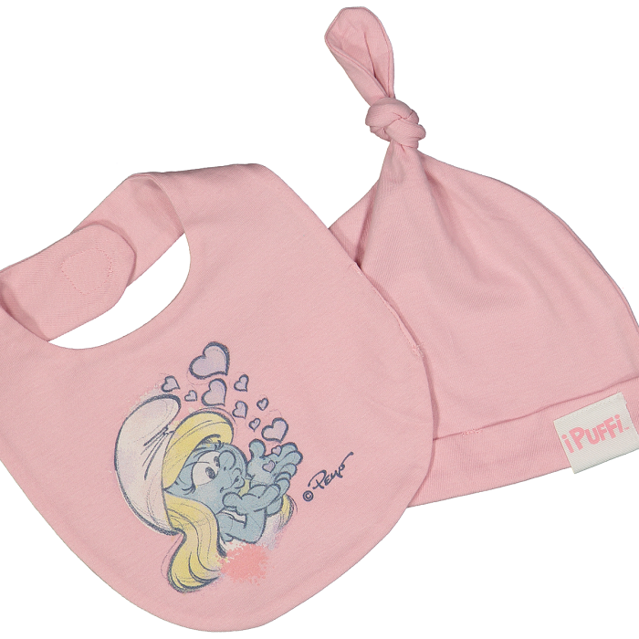 Set i Puffi™con tutina, berretto e bavaglino