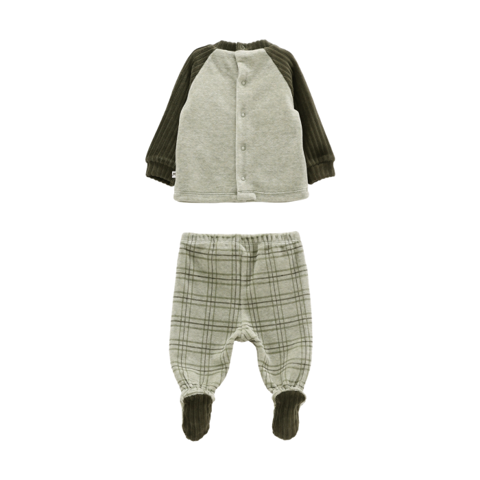 Completo Ciniglia Con Maglia E Ghettina Verde Mel./foresta