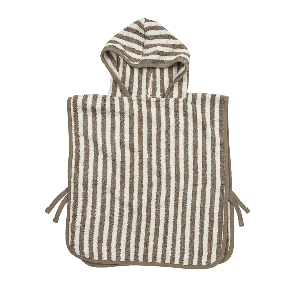 PONCHO DA BAGNO 1-3 ANNI ME-FAT JEANS A RIGHE BLU o MARRONI