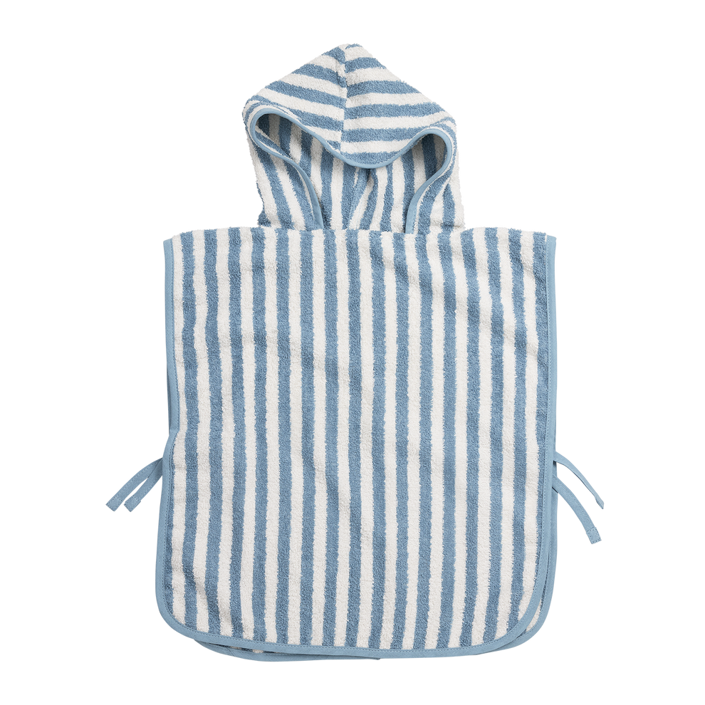 PONCHO DA BAGNO 1-3 ANNI ME-FAT JEANS A RIGHE BLU o MARRONI